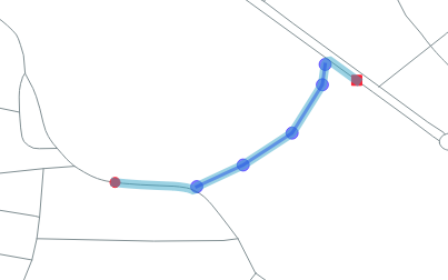 Example Bridging line multiple vertices